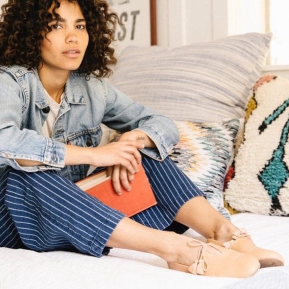 NEW Toms honey kelli leather tassel flats